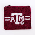 Texas A&M Beaded Coin Pouch