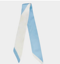Light Blue & White Scarf Necklace