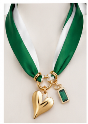 Team Green Scarf Necklaces